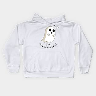 I'm Haunted With Bats On Halloween Kids Hoodie